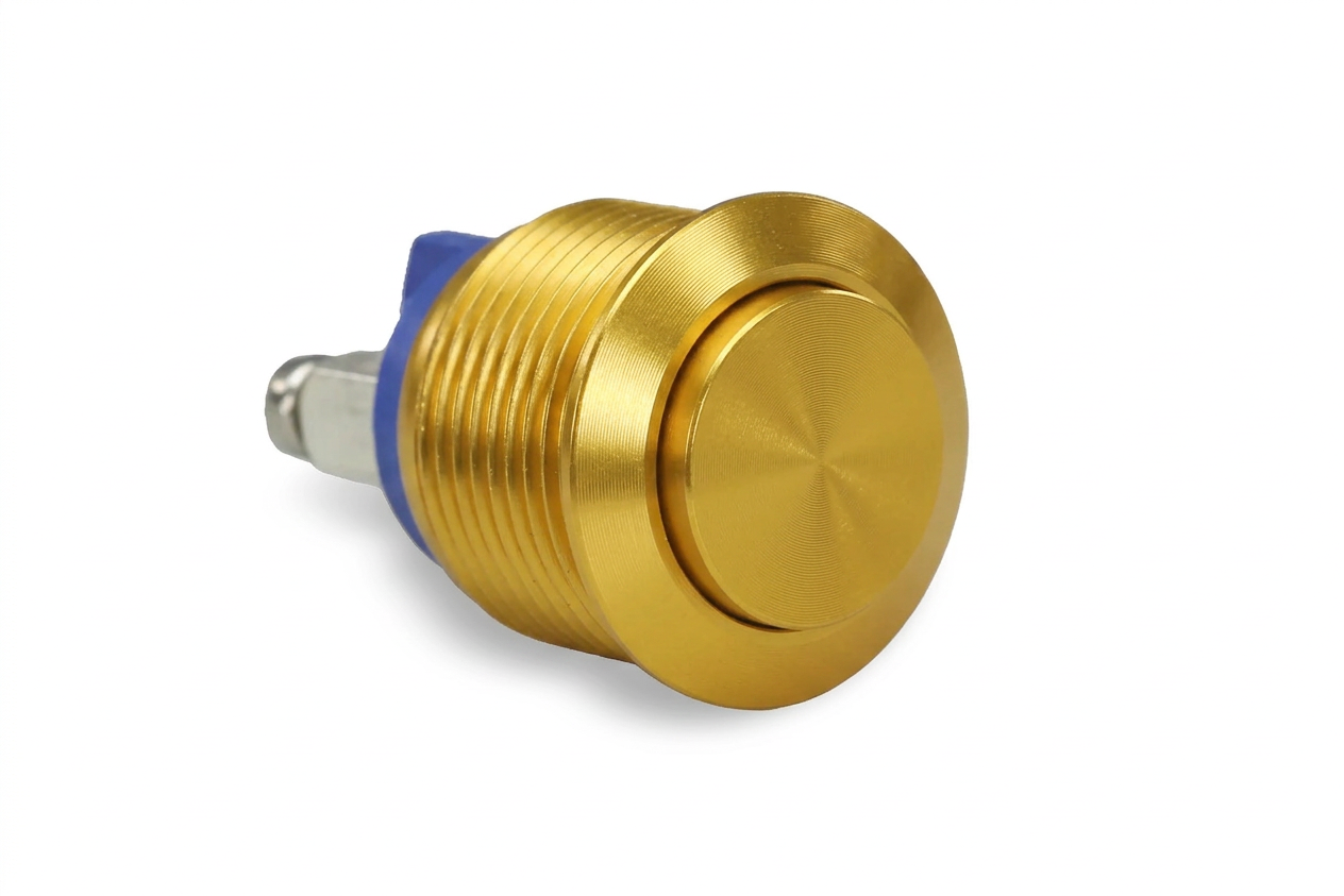 CM10 16mm Aluminium Taster Hervorstehend