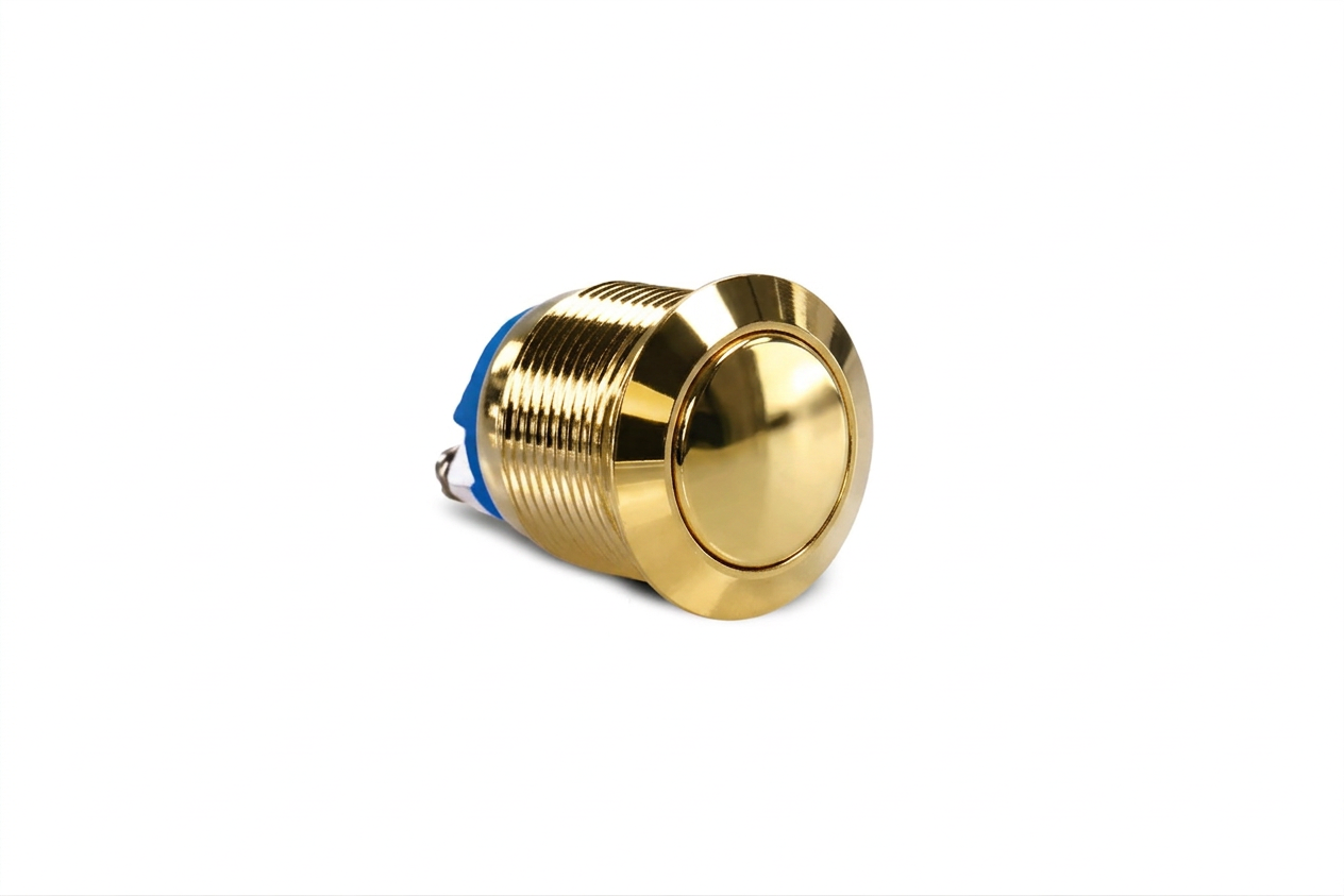 CM20 19mm Messing Taster Flach