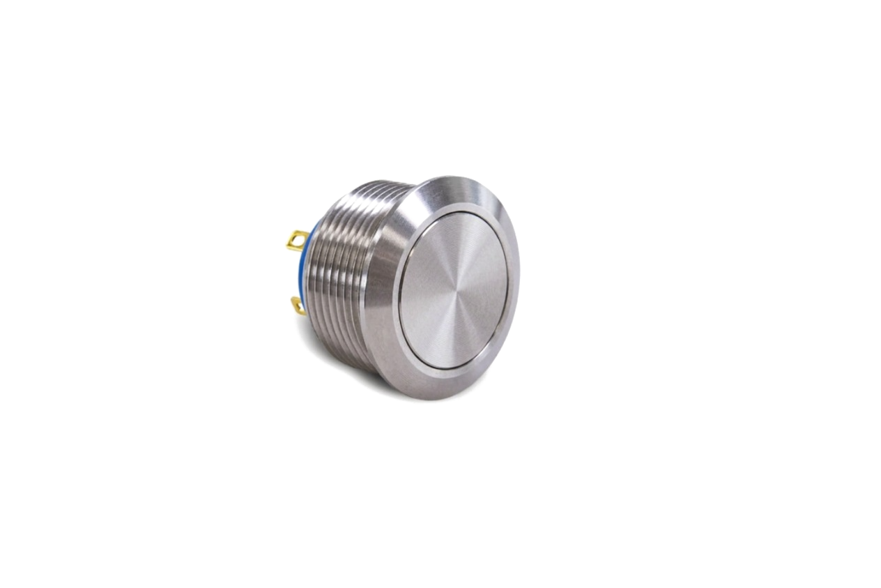 CM22 19mm Edelstahl Taster Flach