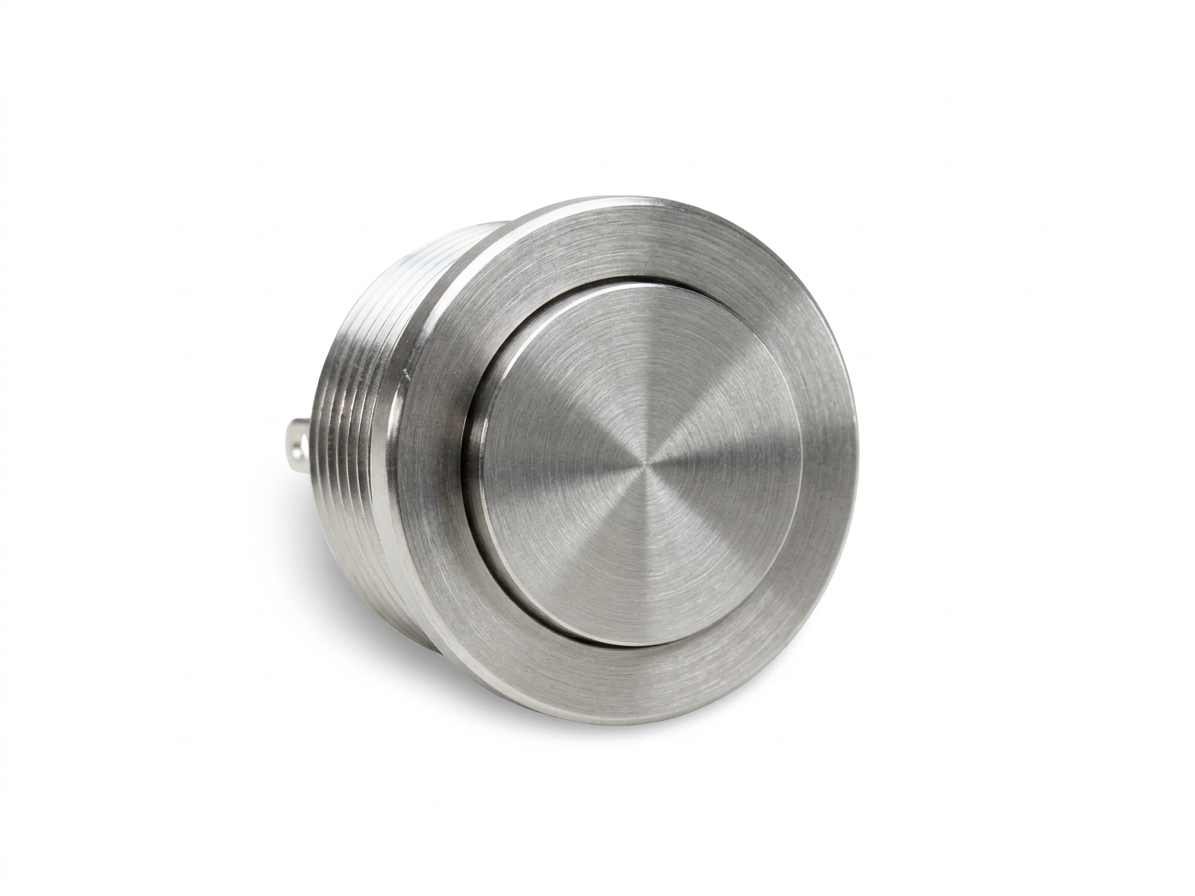 CM23 19mm Edelstahl Taster Hervorstehend