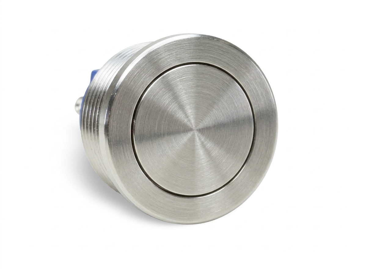 CM23 19mm Edelstahl Taster Flach