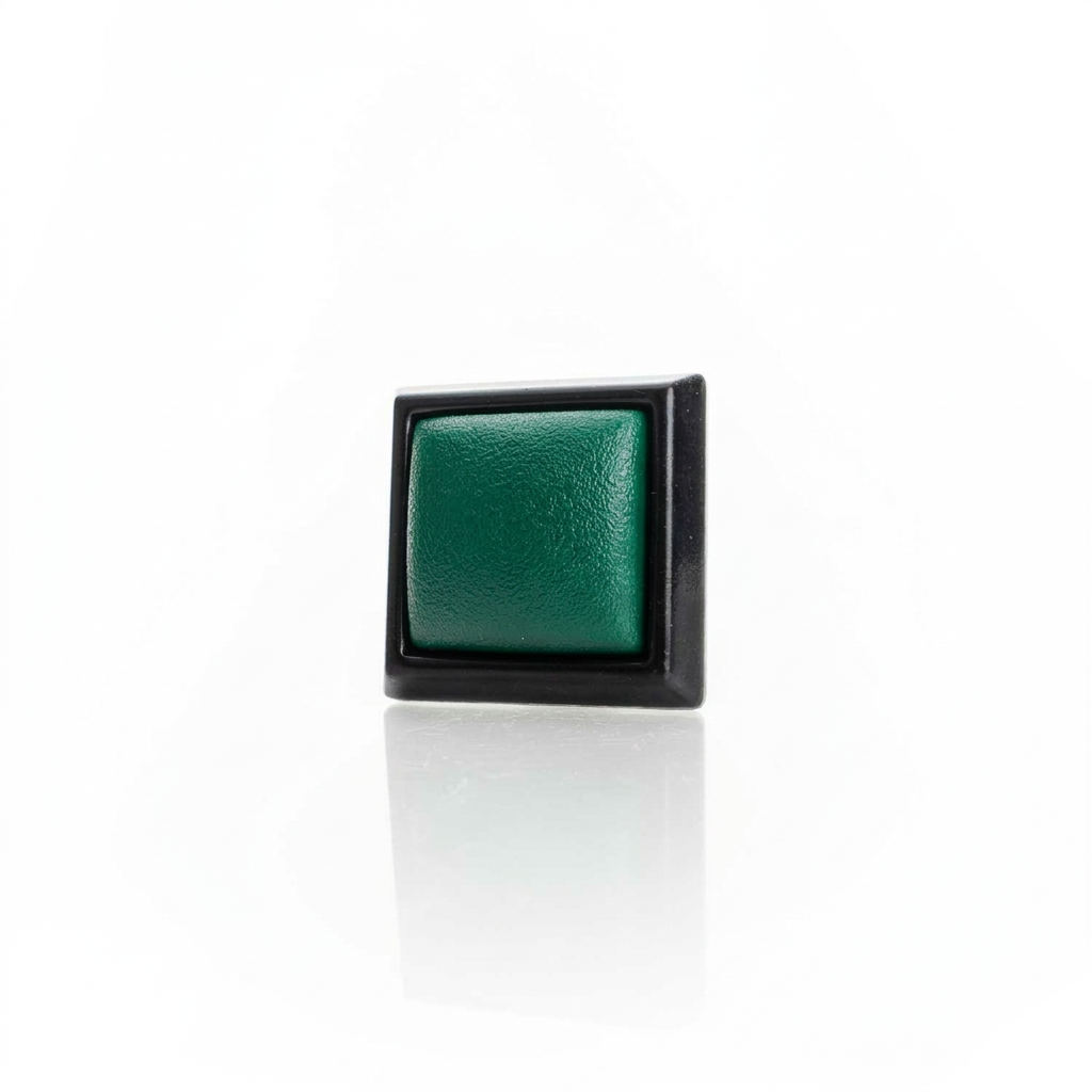 59er 12mm Kunststoff Taster Rechteckig Grün
