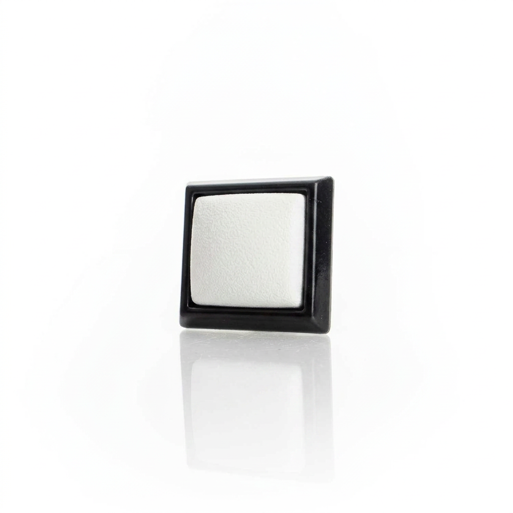 59er 12mm Kunststoff Taster Rechteckig Weiss