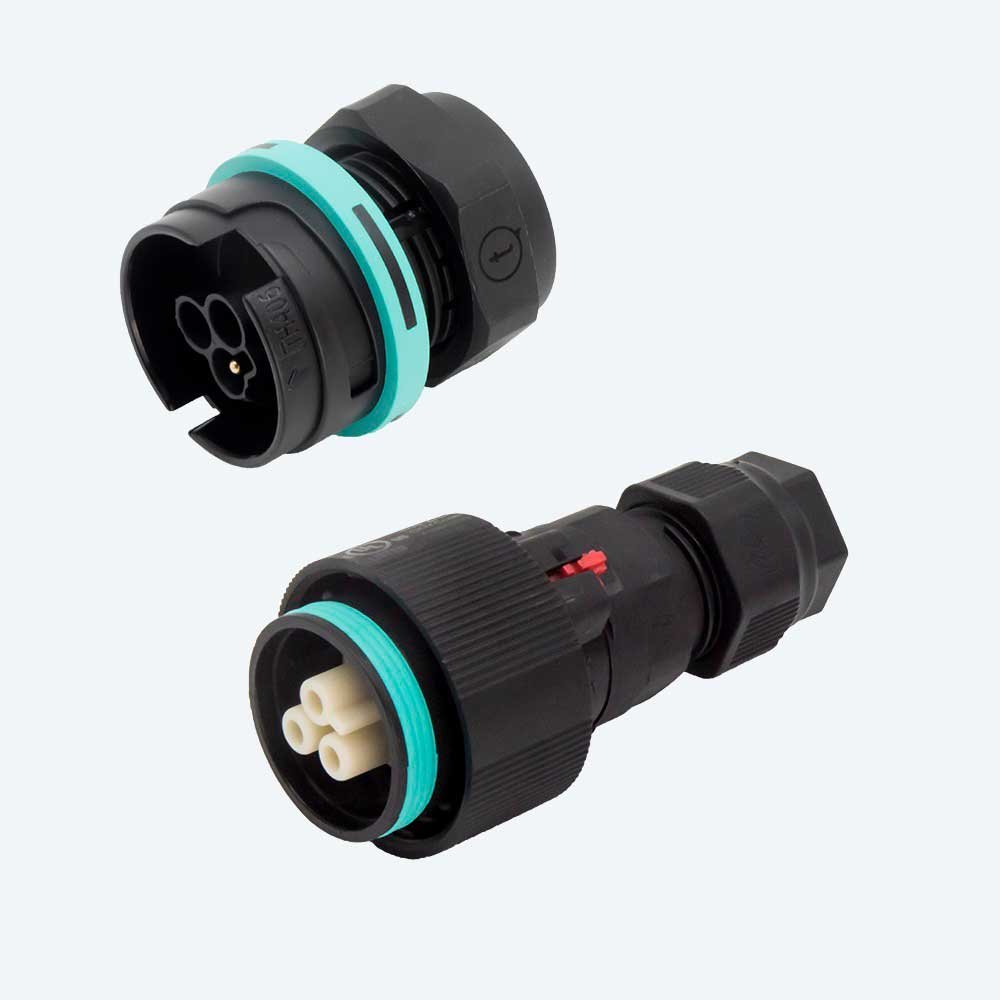 TH406 Set Stecker und Kupplung 3 polig