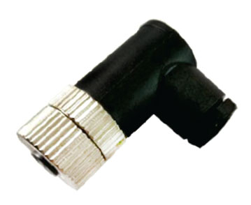 M8 Rundsteckverbinder - Buchse (weiblich) montierbar Kabel 90° mit Schraubanschluss
