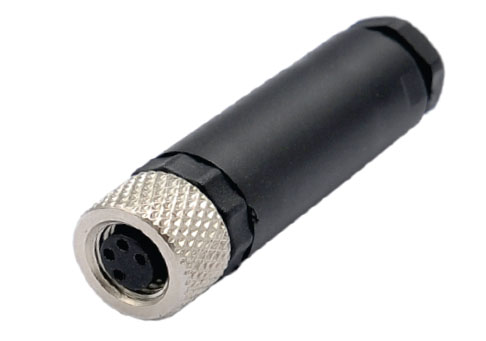 M8 Rundsteckverbinder - Buchse (weiblich) montierbar Kabel Kunststoff mit Schraubanschluss