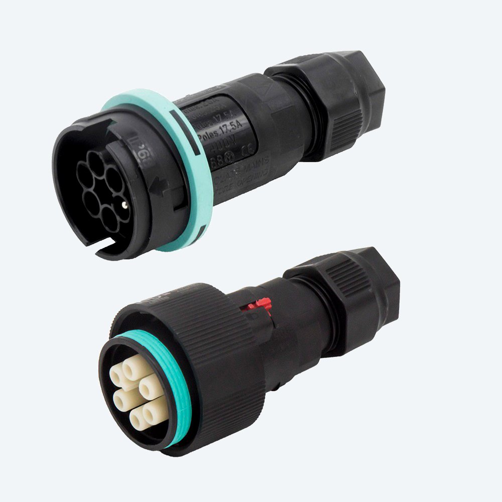 TH405 Set Stecker und Kupplung 6 polig