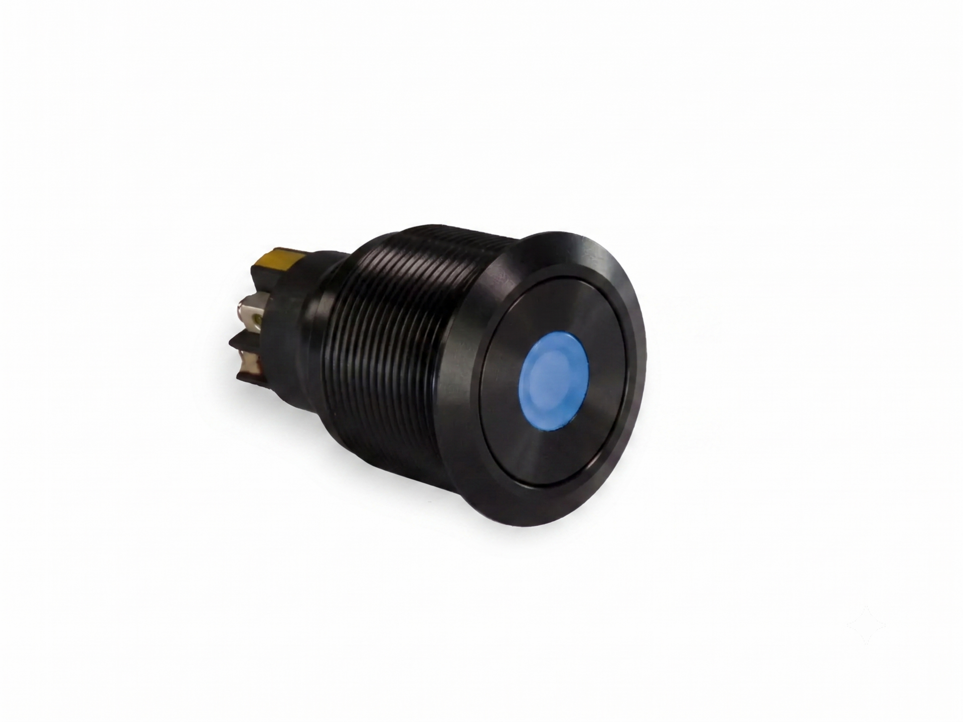 CMI40 25mm Aluminium Schalter (rastend) Flach, Punktbeleuchtung RGB gemeinsame Anode