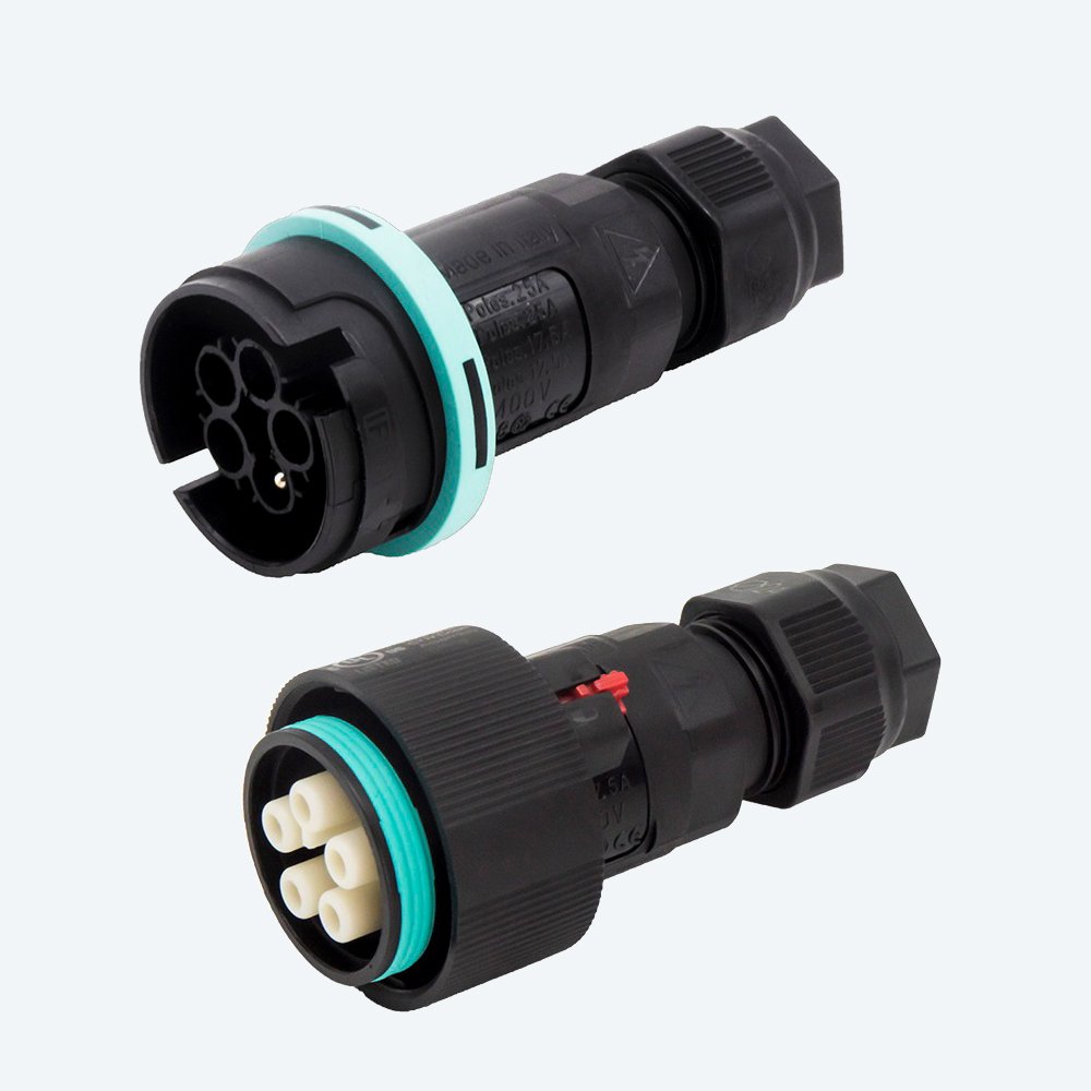 TH405 Set Stecker und Kupplung 5 polig